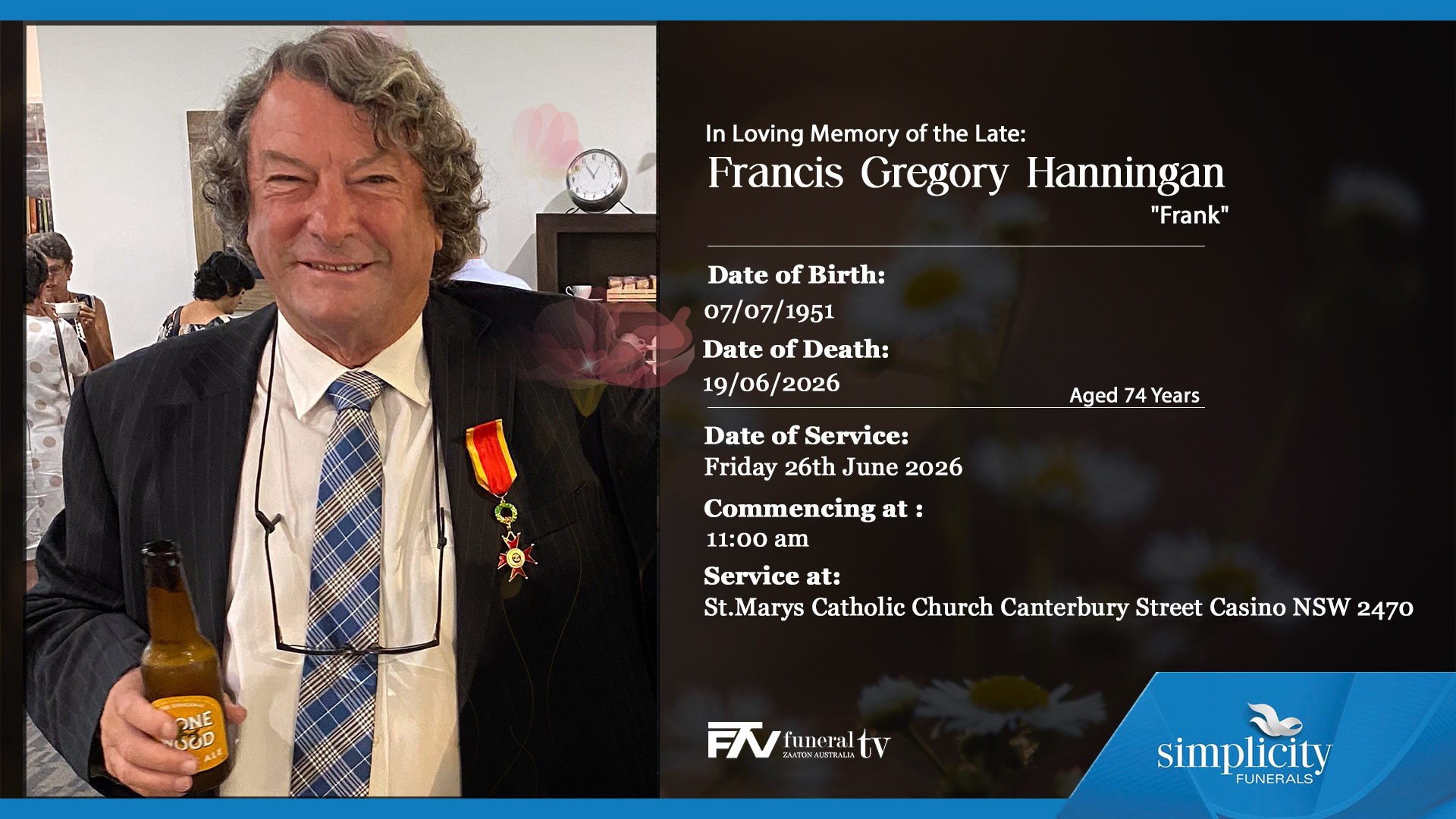 Francis Gregory Hanningan - Frank